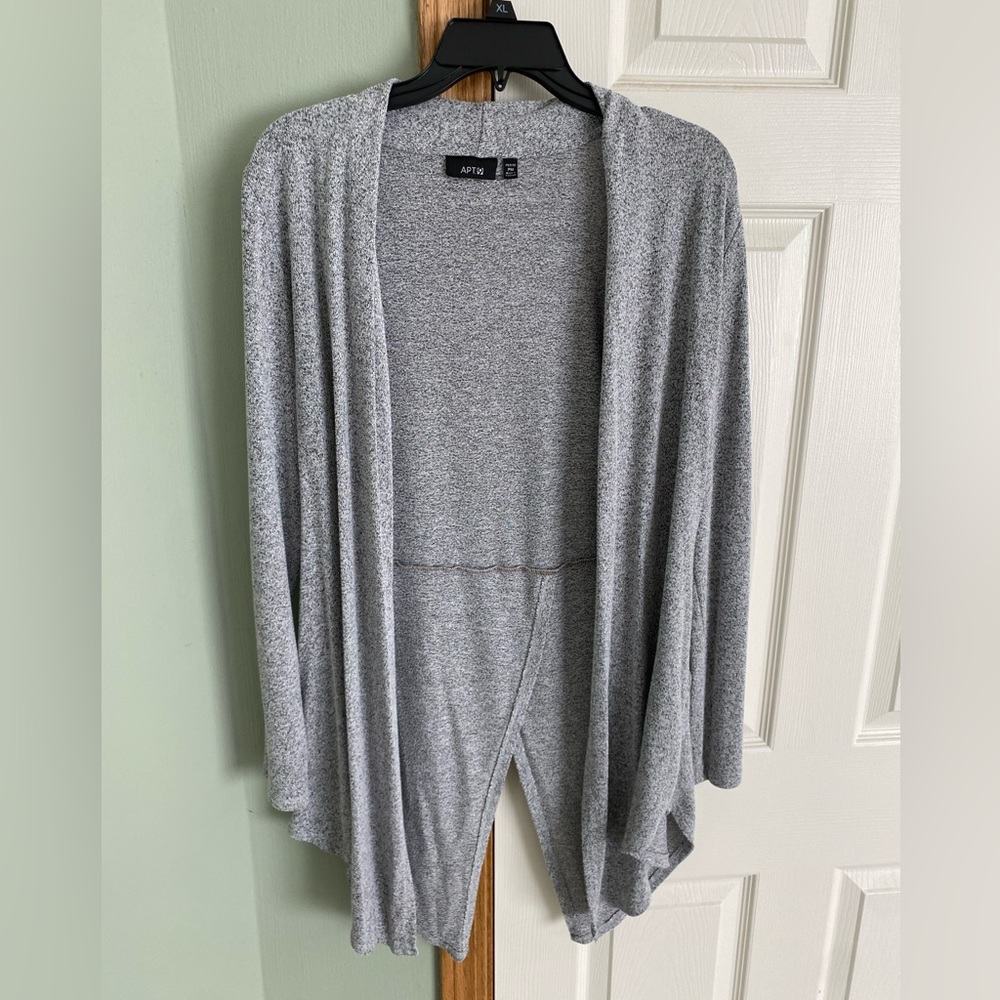 APT. 9 Grey Asymmetric Cardigan